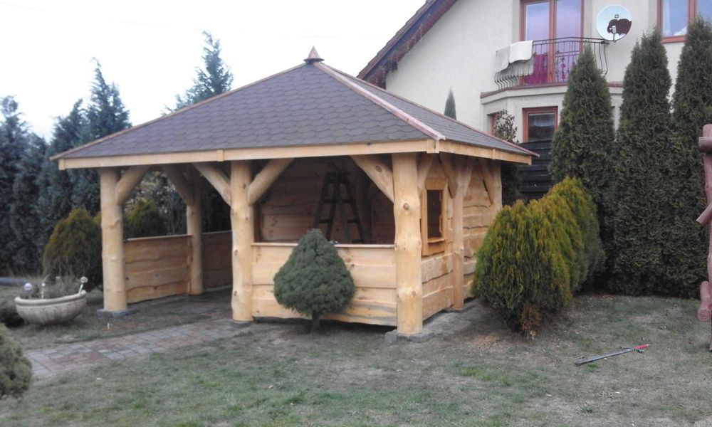 Altana altanka altanki altany z GRUBYCH OKRĄGŁYCH BALI-PRODUCENT!!!