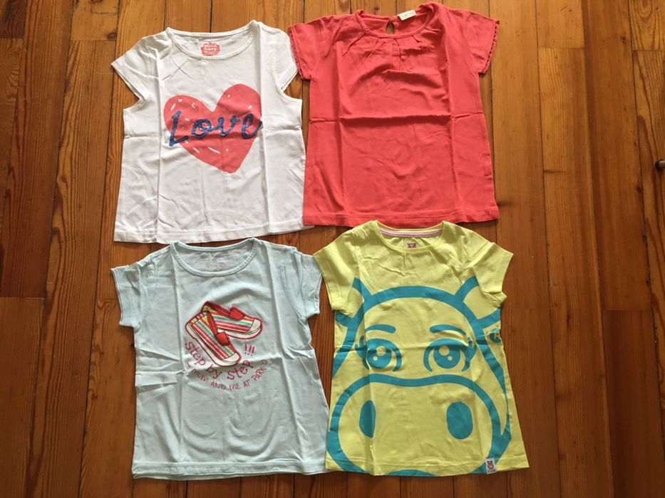 Lote t-shirt's 4,5 anos