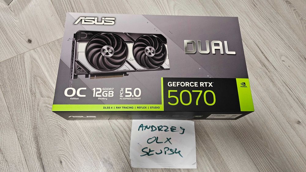 NOWA Karta graficzna Asus Dual GeForce RTX 5070 OC 12GB