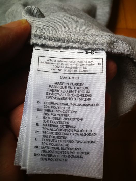 Koszulka męska t-shirt, Adidas, bardzo duża