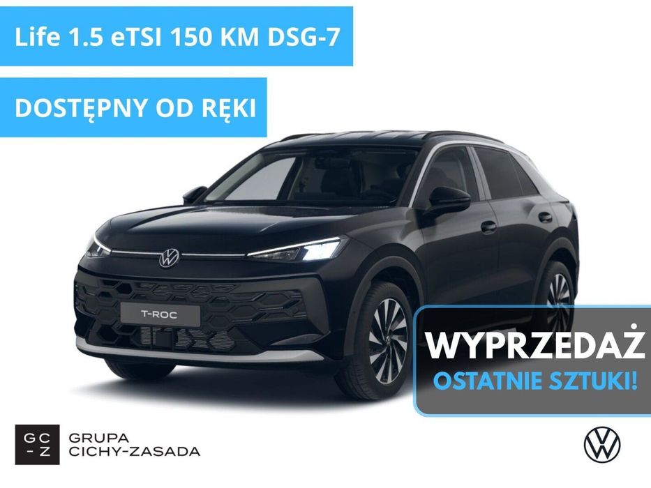 Volkswagen T-Roc Life 1.5 eTSI 150 KM DSG-7 | P. Zimowy | Szyby przyciem. | Felgi 17"