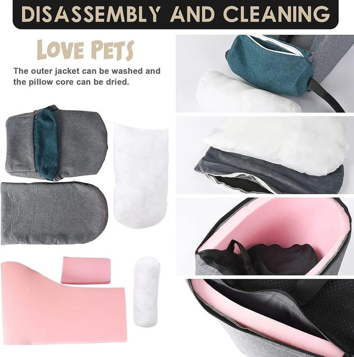 Fotelik samochodowy na podłokietnik dla małego psa 804