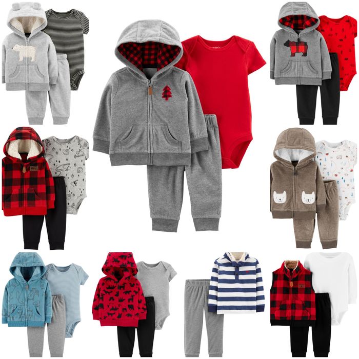 Carters картерс набір 3ка костюм штани кофта боді набор НМ фліс