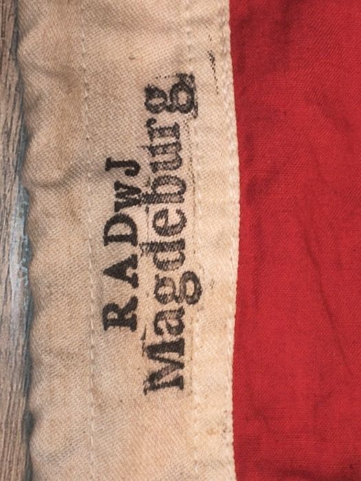 Militaria de Trincheira III Reich Bandeira RADwj