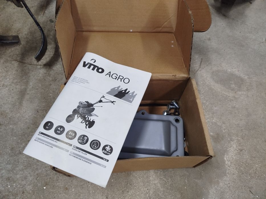 Motoenxada vito com rodas fresa e abre regos