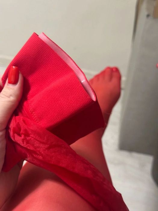 Панчохи красные женские эротичные Hunkemoller оригинал