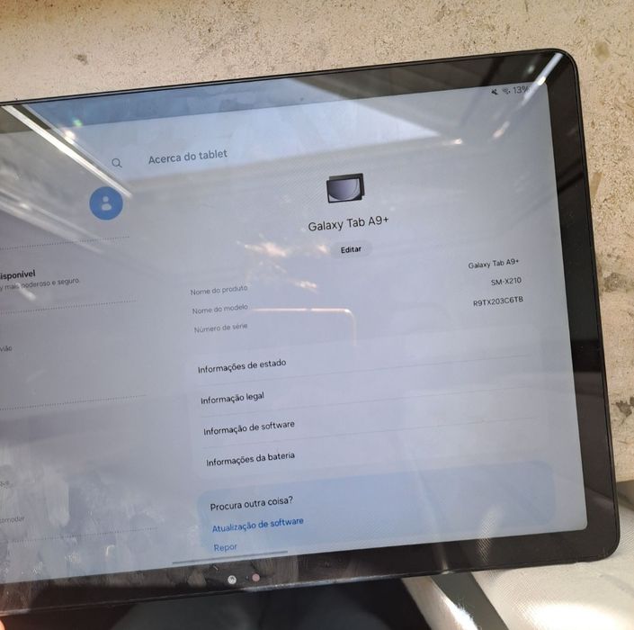 Tablet A9plus com caixa