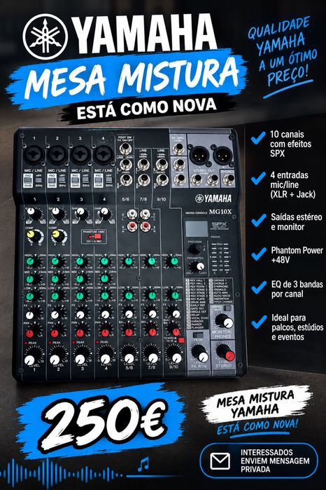 Vende se teclado e Mesa de mistura, cada um no seu valor