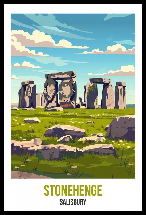 Plakat 40x60cm Stonehenge