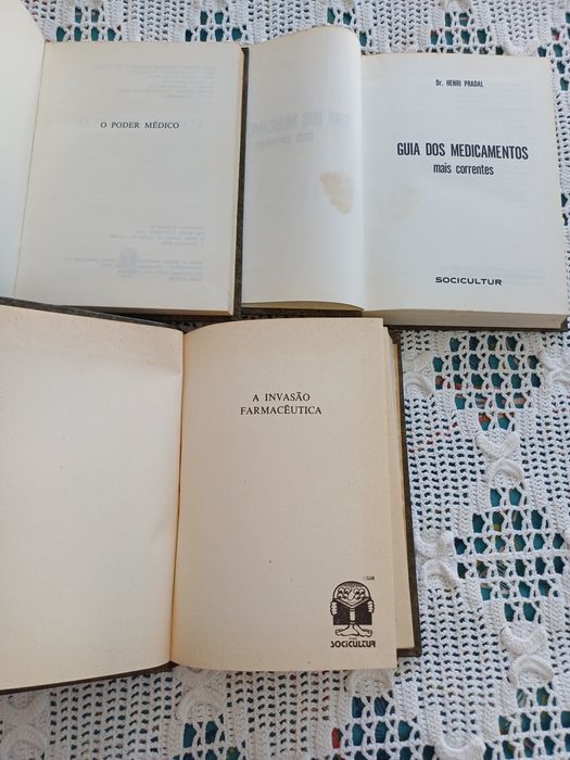 Coleção RARA 1977 Medicina Sociologia Portugal Livros Antigos + Recibo Original