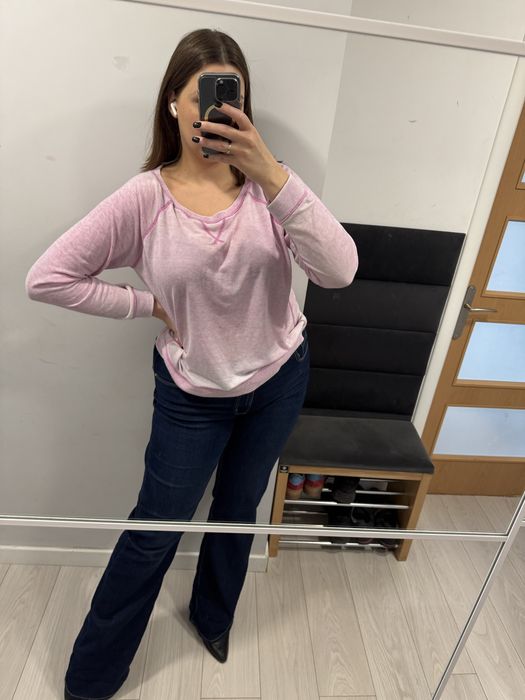Różowa bluza oversize ombre 46