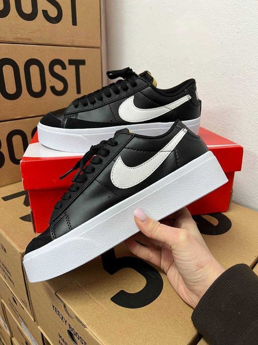 Женские кроссовки Nike Blazer black Platfrom / Найк Блейзер 38 39 40