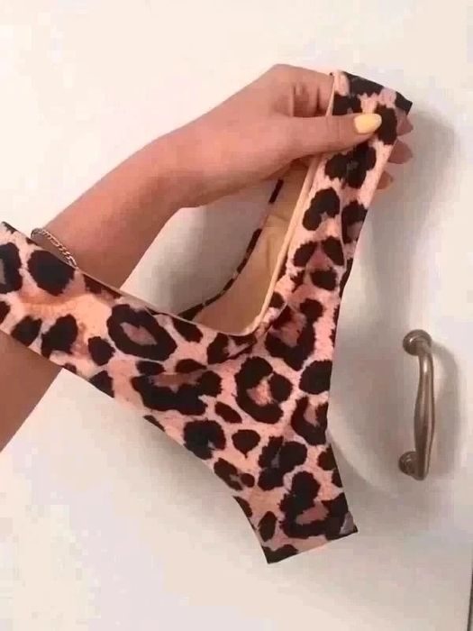 Nowe bikini panterka strój kąpielowy stringi brazyliany 36