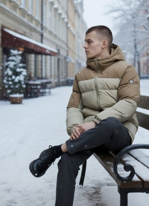 Чоловічий зимовий пуховик SPINGFIELD(Розмір М)