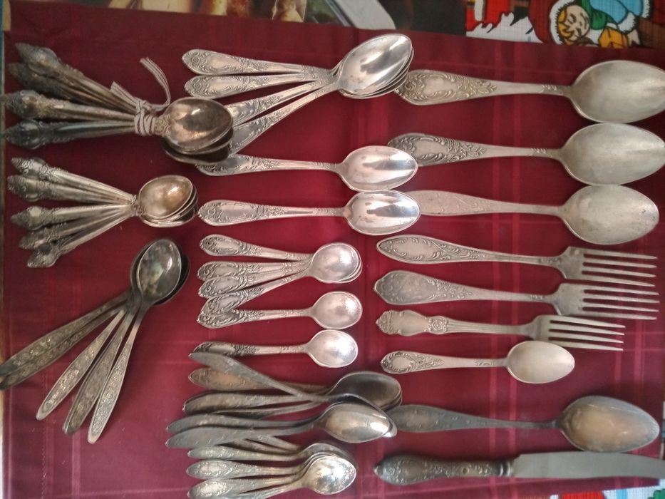 ,Ложки и вилки мельхиоровые  и нержавейка