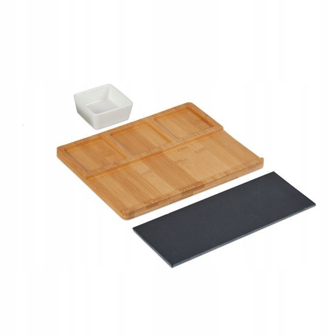 Zestaw do serwowania z tacą RelaxDays Bambus