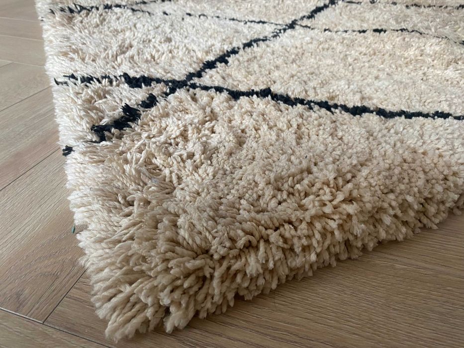 Dywan Westwing Naima 160x230 puszysty ręcznie tuflowany Duży długie wł