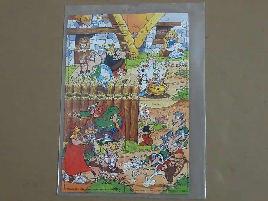 Retro Obrazek Puzzle Asterix i Obelix 1999 Vintage Kolekcjonerski