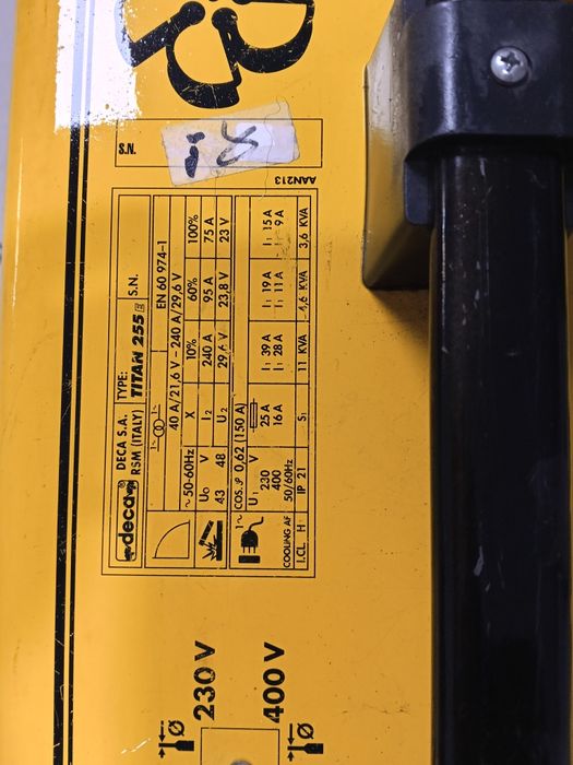 Spawarka elektrodowa TITAN  255E DECA