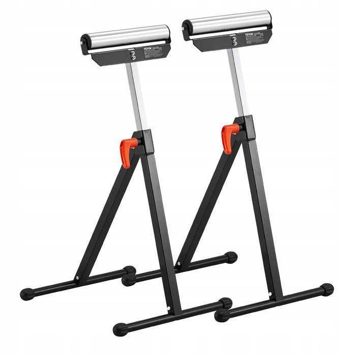 VEVOR zestaw 2 stojaków rolkowych 61 kg regulowana wysokość 68-108 cm
