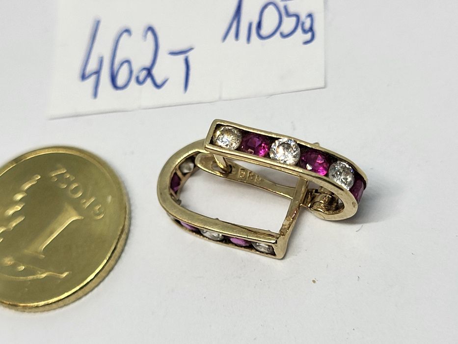 Kolczyki 14K 585 1,05g komis Madej Gorlice