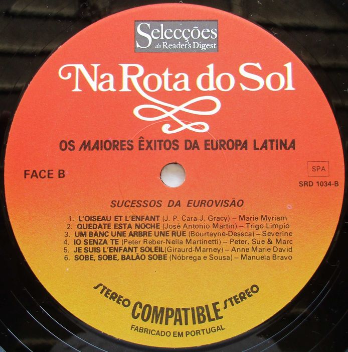 Sucessos da Eurovisão - - - - - Vários  - - - - - LP
