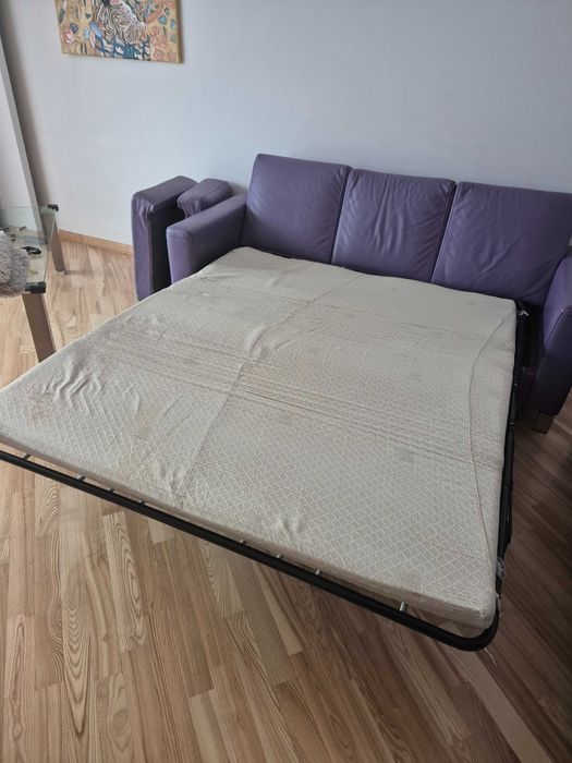 Zestaw dwóch kanap skórzanych Kler