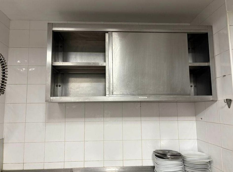 Armário de Parede em Inox c/ Portas de Correr – Profissional
