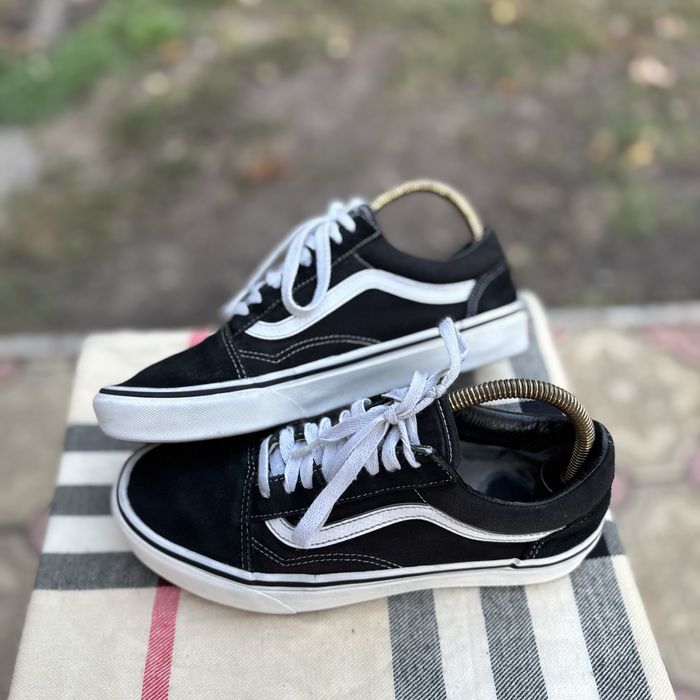 Кеды Vans Old Skool White/Black, 40 размер, Оригинал, Кеди