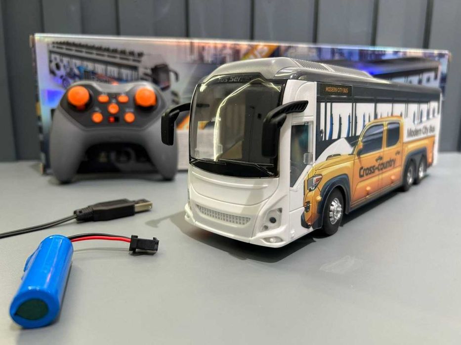 Автобус на радіокеруванні підсвічування звук 30см (295-3) Розд/Дроп