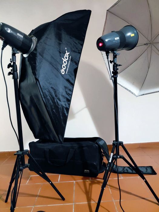 Kit flash de estúdio Metz