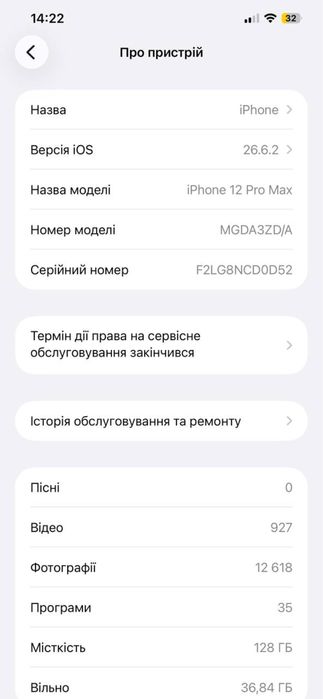 iPhone 12 Pro Maxs 128 gb.