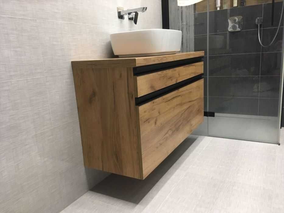 Szafka pod umywalkę - BLUM - PRODUCENT meble łazienkowe - dąb craft