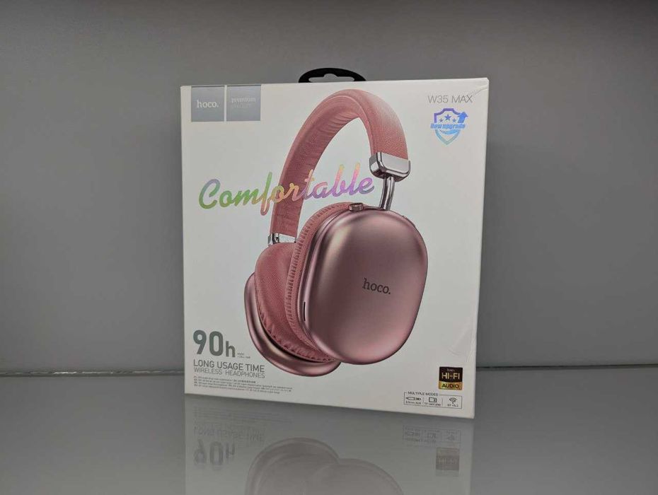 Держат 90 часов! Наушники беспроводные Hoco W35 Max для iphone аирподс