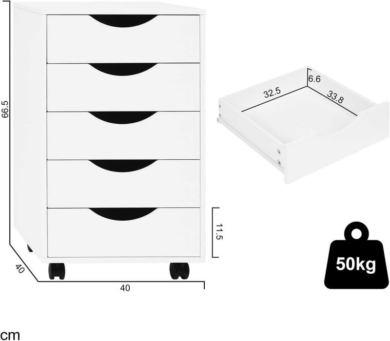 Nowa szafka na kółkach / mobilny regał / szuflada / kontener !K220!