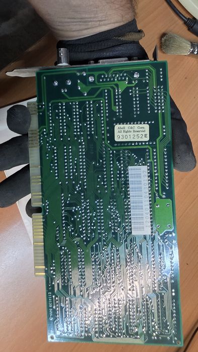 placa de circuito impresso antiga