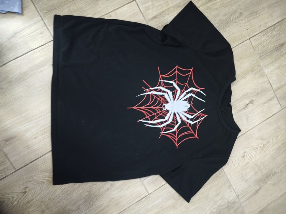 Czarny T-shirt shein