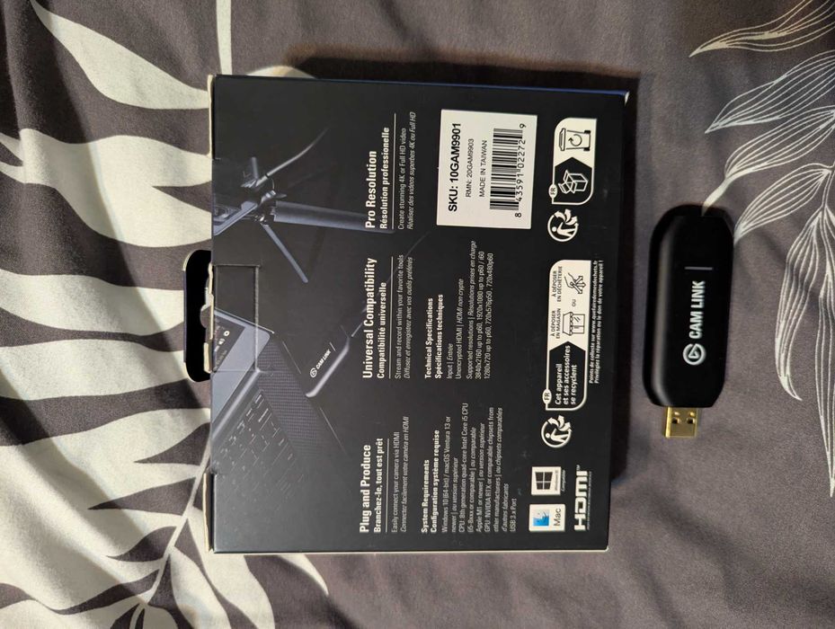 Пристрій захоплення відео Elgato Cam Link 4K HDMI to USB (10GAM9901)