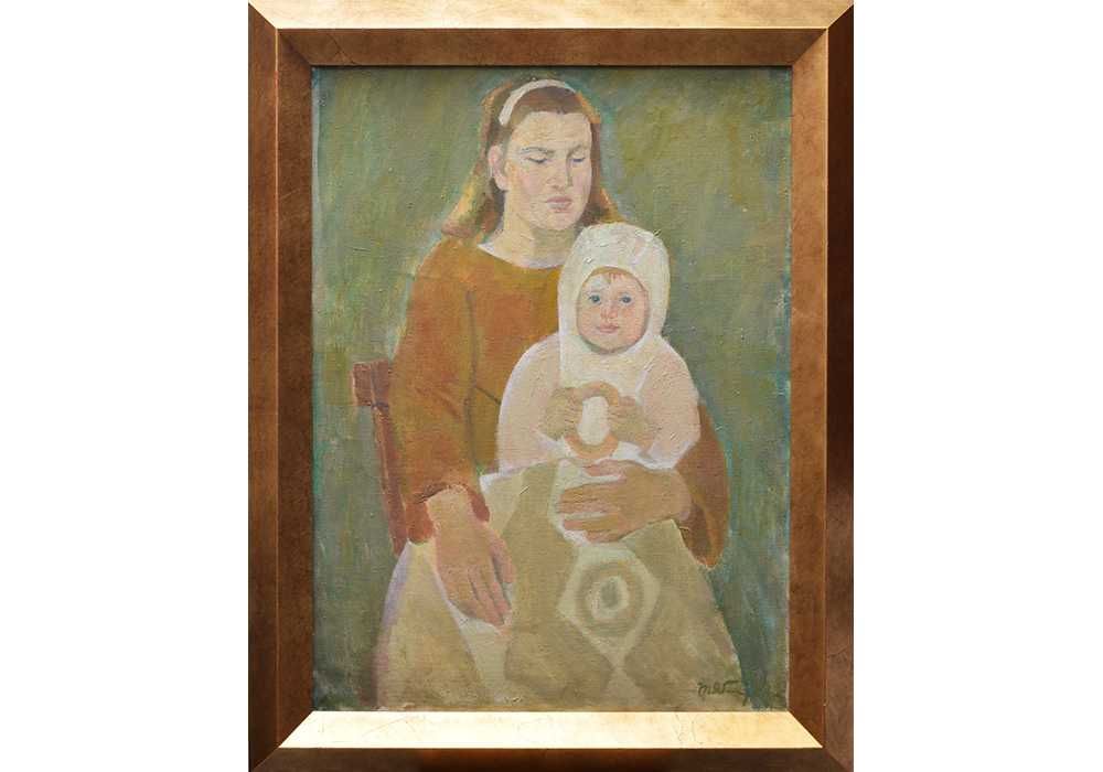 Яблонська Тетяна Ніловна. Мама з дитям. 1963р. полотно олія. 80*60 см