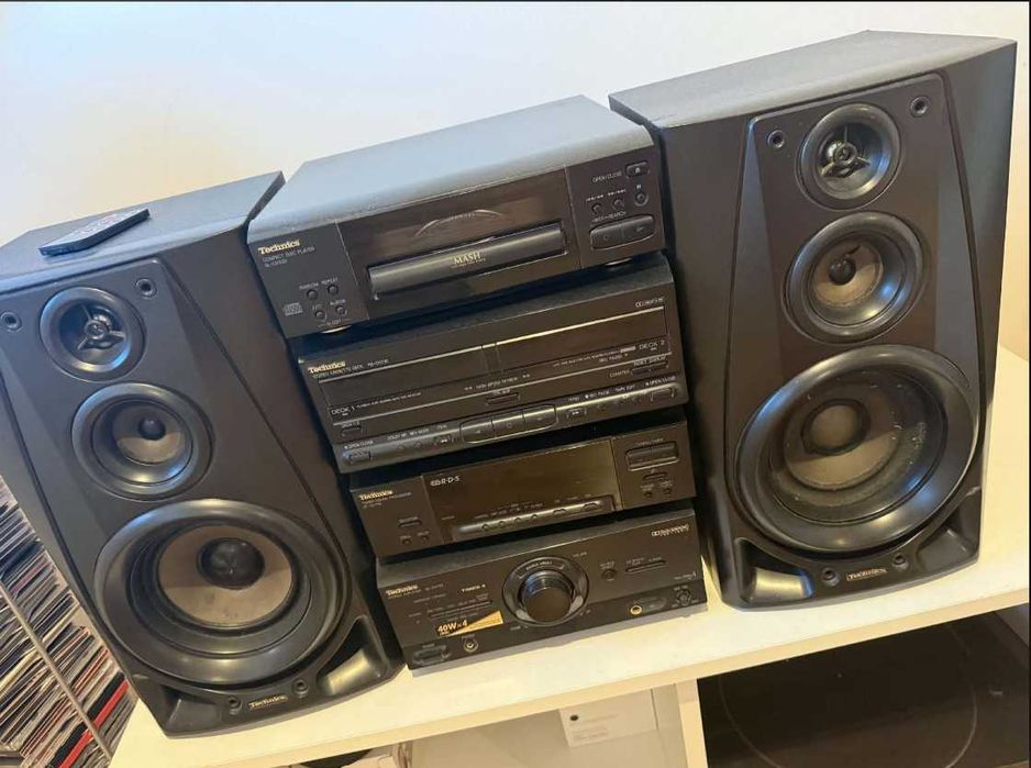 Wieża Technics + dwie kolumny
