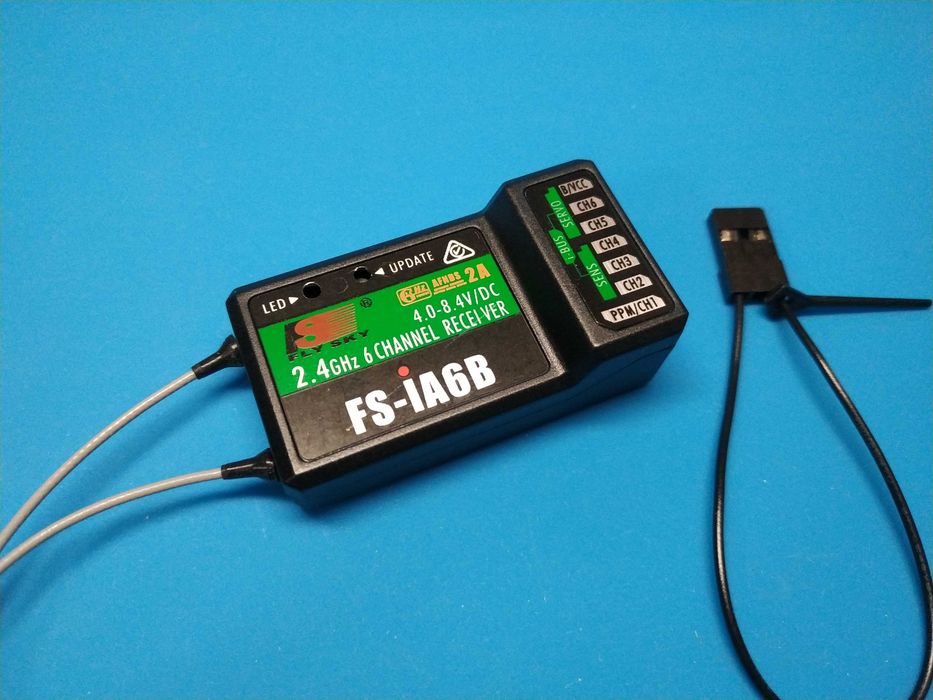 NEW Приёмник Flysky FS-iA6B (6-ти канальный с i-Bus и телеметрией)