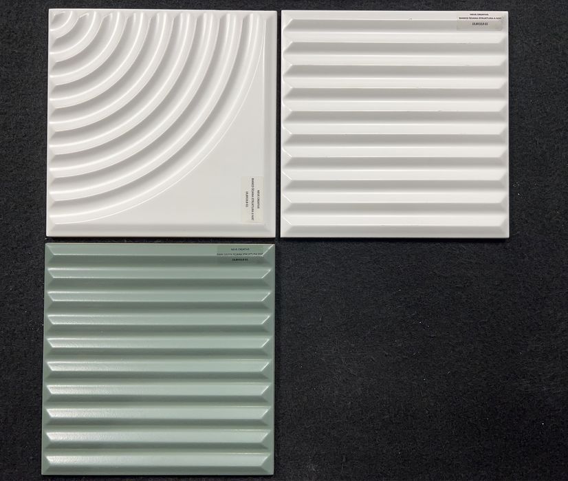 Plytki Neve Creative Dark Green Ściana STR 19,8x19,8 Ceramika Paradyz