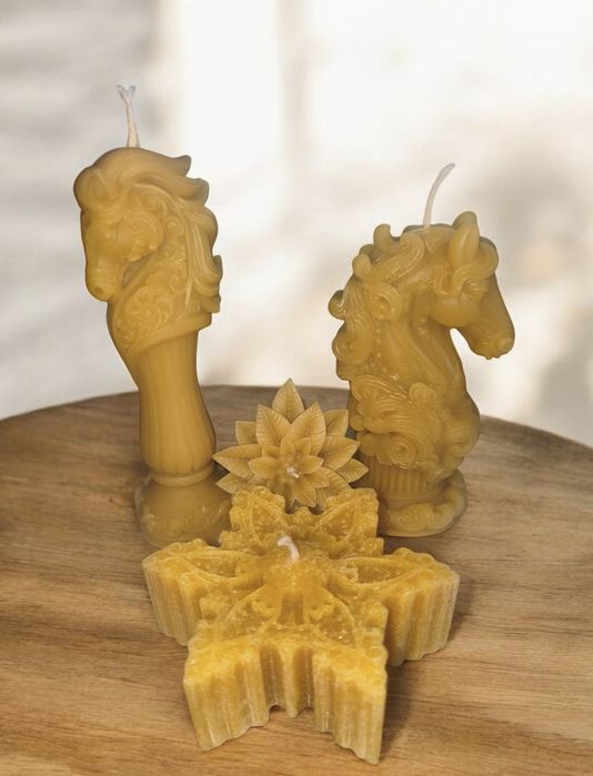 Свічки з натурального бджолиного воску