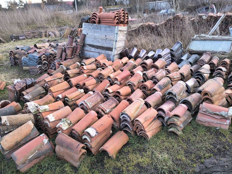 Gąsiory dachowe Różne rodzaje. Przedwojenne ceramiczne ozdobne