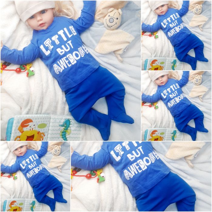 Mega paka roz 68 13 sztuk zestaw komplet chłopca wyprawka bluza spodni