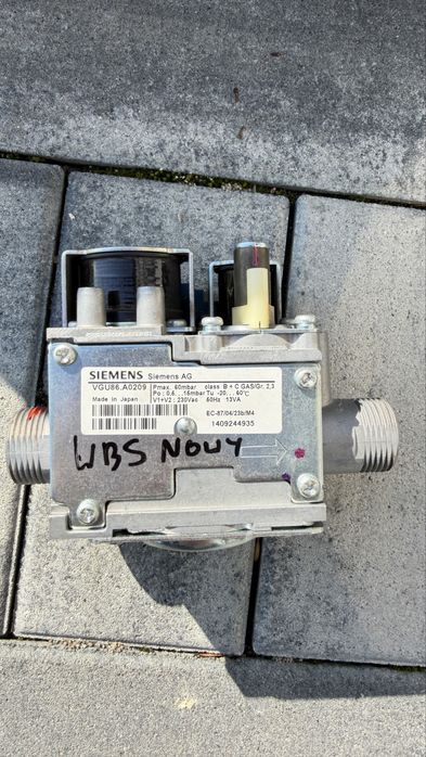 Nowy zawór gazowy Brotje wbs/wbc