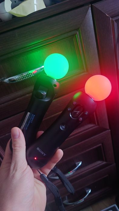 Kontrolery Sony Motion Move Controller różdżki dwie komplet