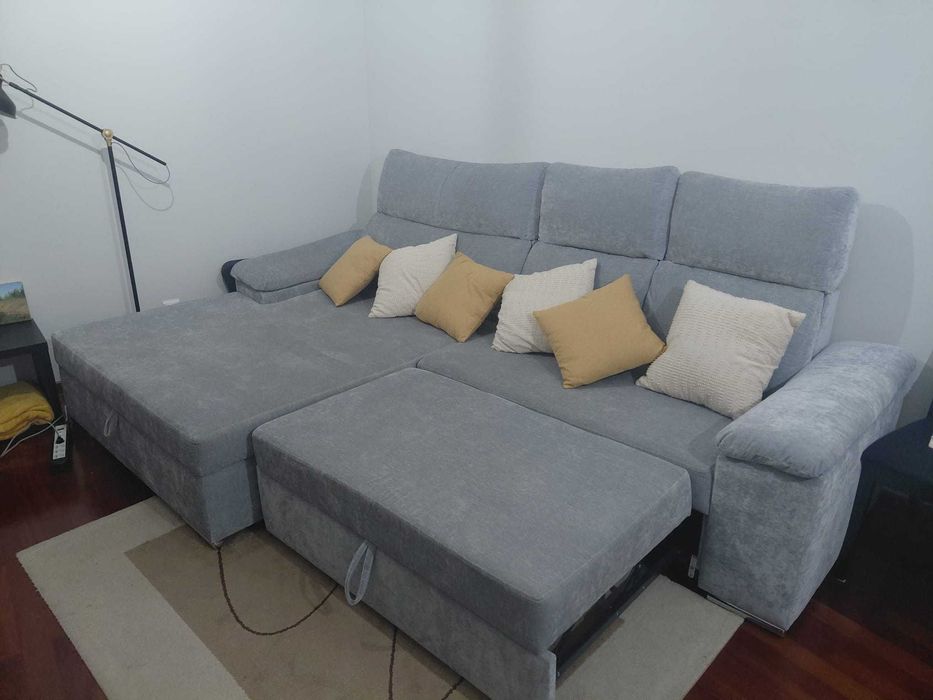 Sofá Cama Cinzento