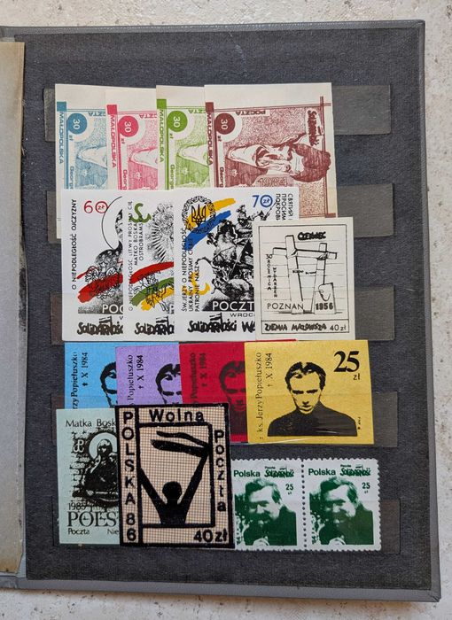 Kolekcja znaczków Solidarności / Unikat
