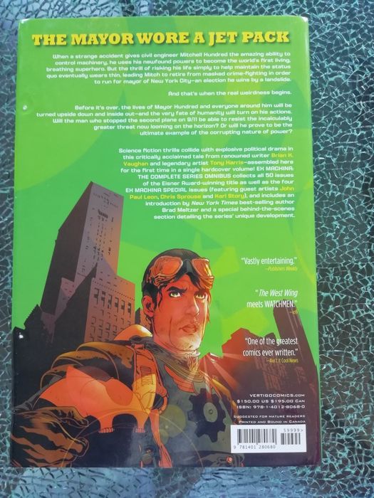 Ex Machina omnibus Brian K. Vaughan Vertigo Dc banda desenhada